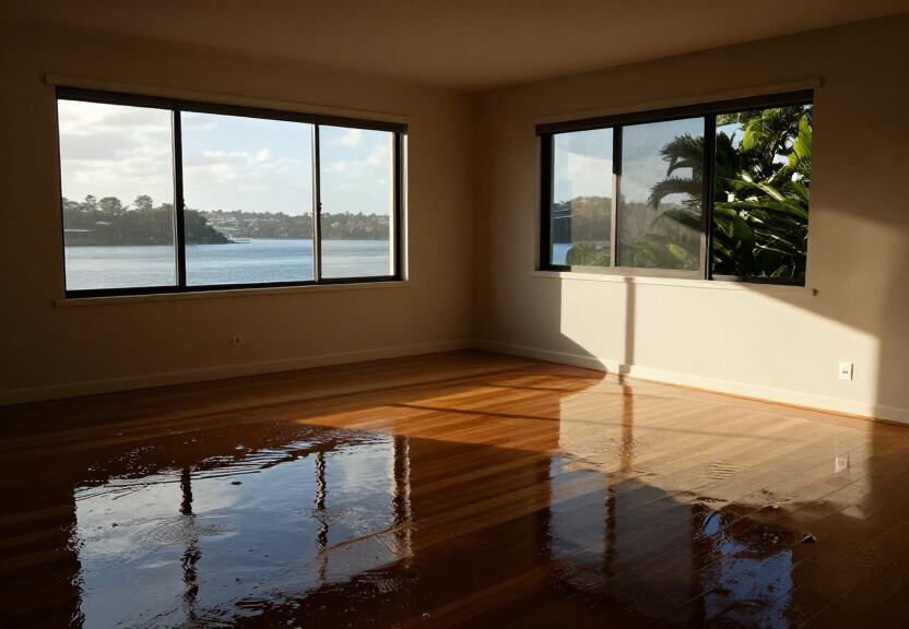Subfloor with visible moisture damage and mould growth in North Strathfield