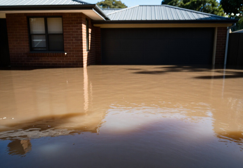 Before and After Flood Cleanup in North Strathfield